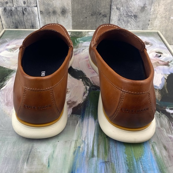 SOLD!!!!!Cole Haan 2.0 Zerogrand Penny Loafer in Briti Tan Size 10.5. - Picture 9 of 12